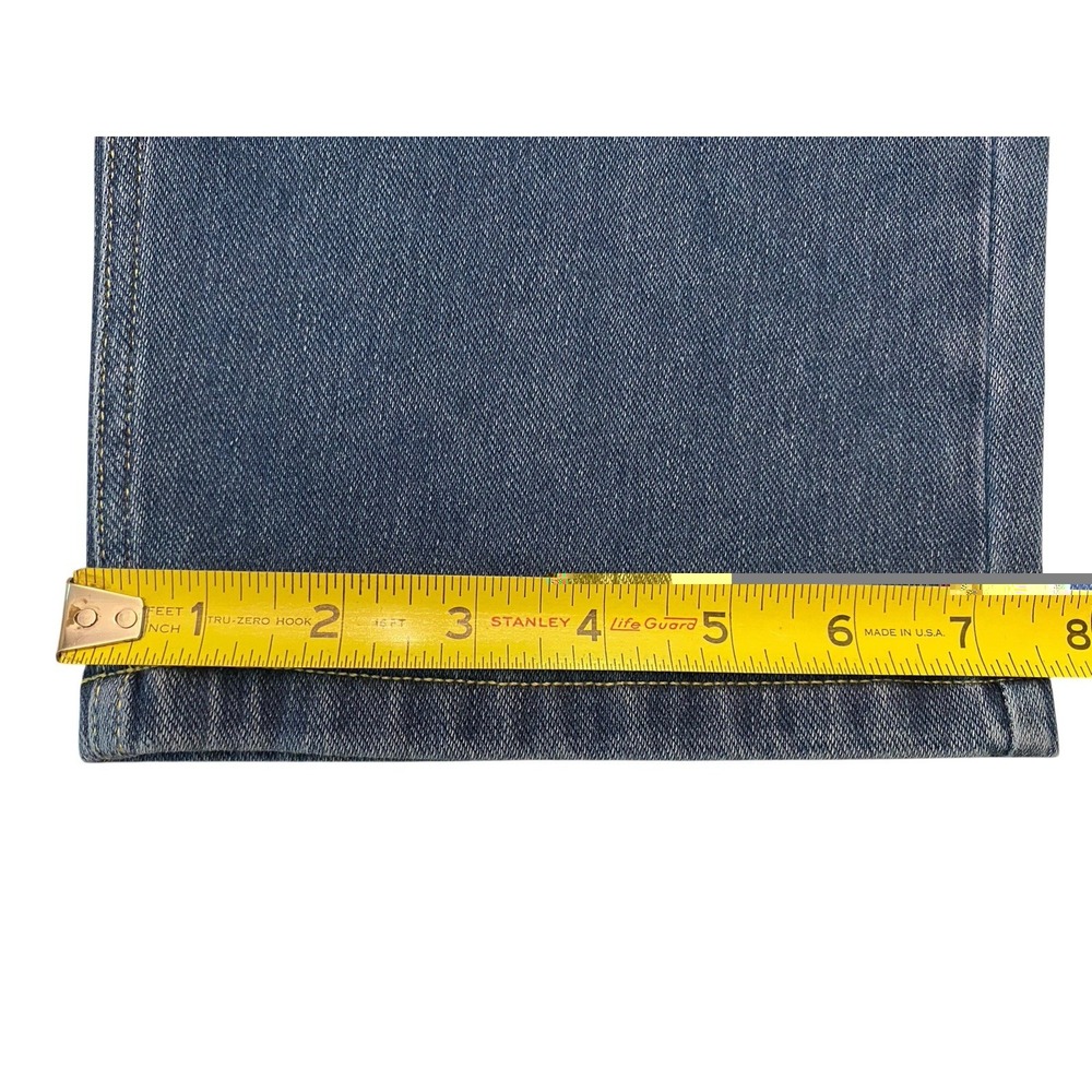 Halara Flex Denim Wide Leg Jeans Medium Petite Blue High Rise Stretch NWT New - Picture 5 of 9